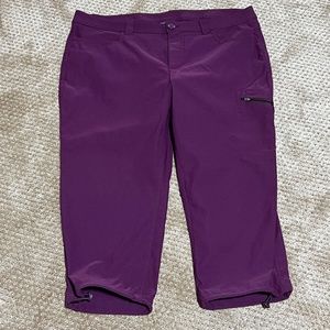 Womens Eddie Bauer Nylon Hiking Capris Size 14